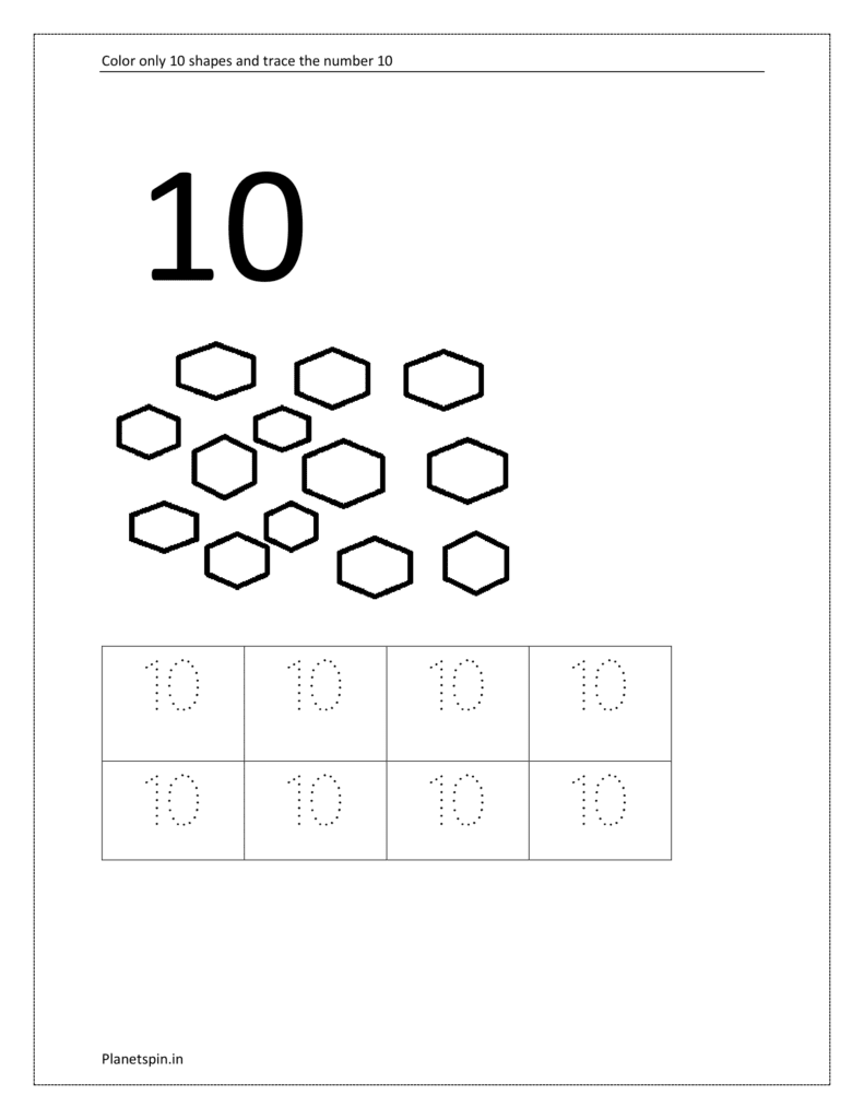 Worksheet for number 10