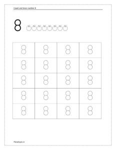 Number tracing worksheets 1 to 30