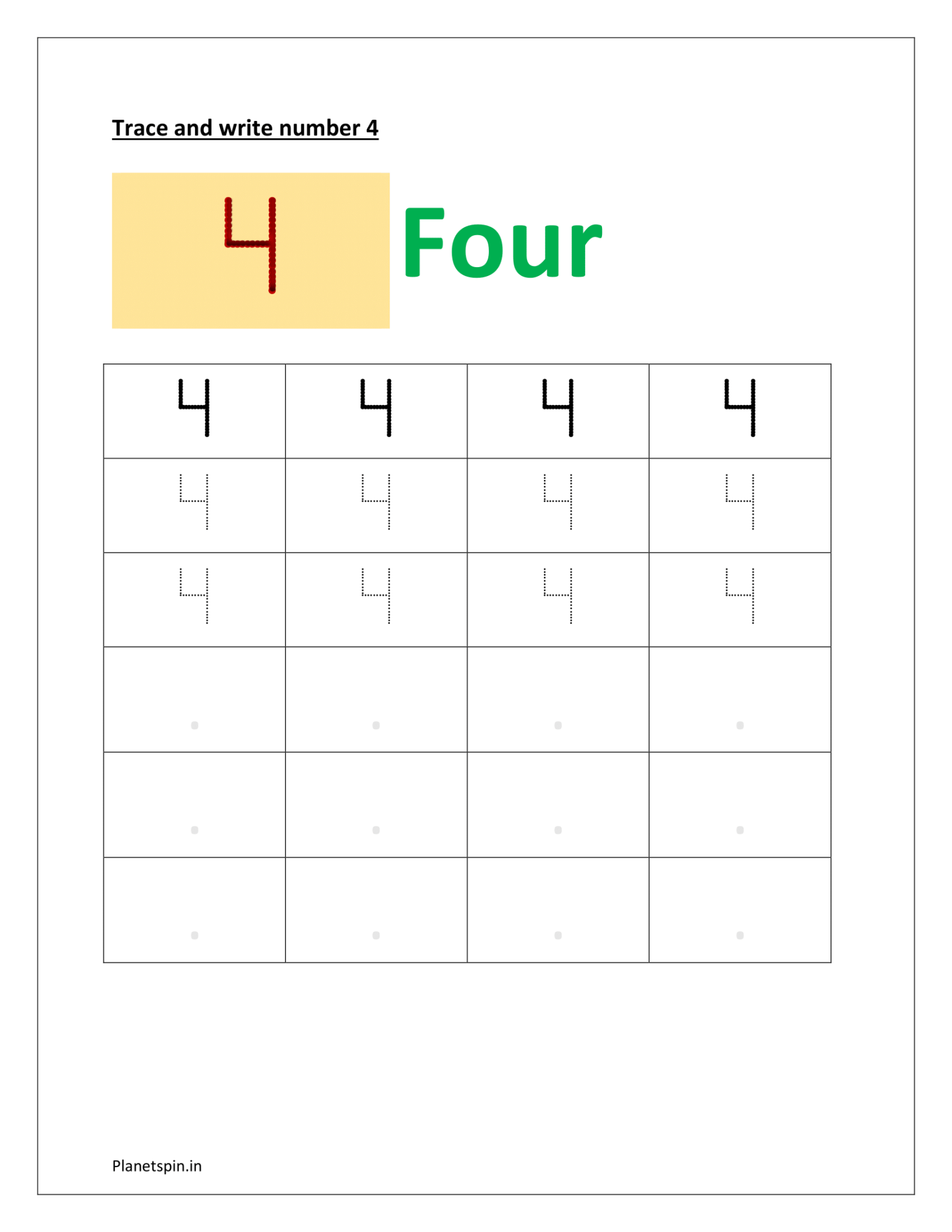 Preschool number tracing worksheets | Tracing and writing numbers