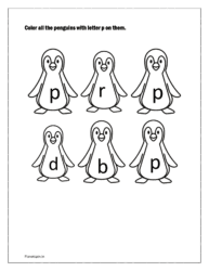 letter identification worksheets pdf for p