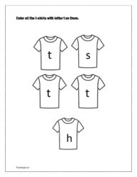 letter identification worksheets pdf for t