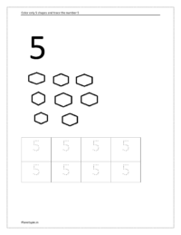 tracing number 5 worksheet tracing and writing number 5