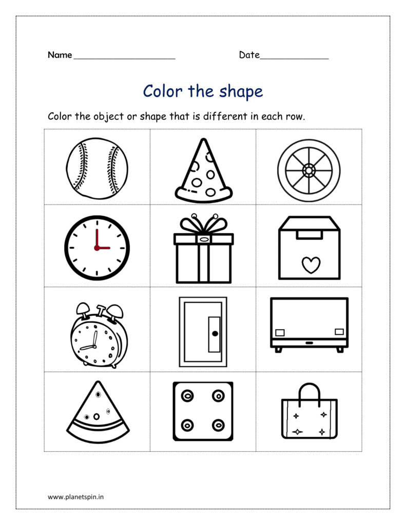 coloring pages of shapes