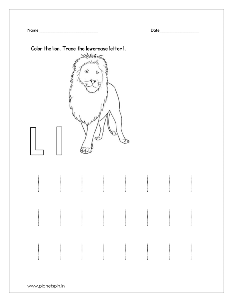 letter l worksheets