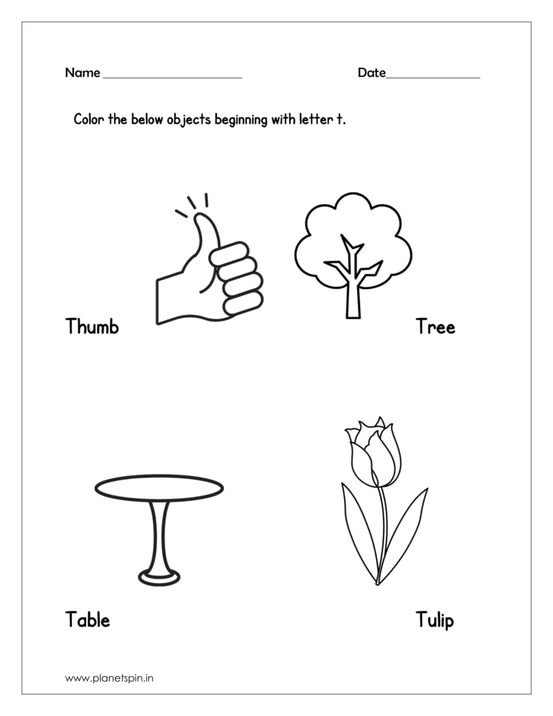 Objects beginning with letter T