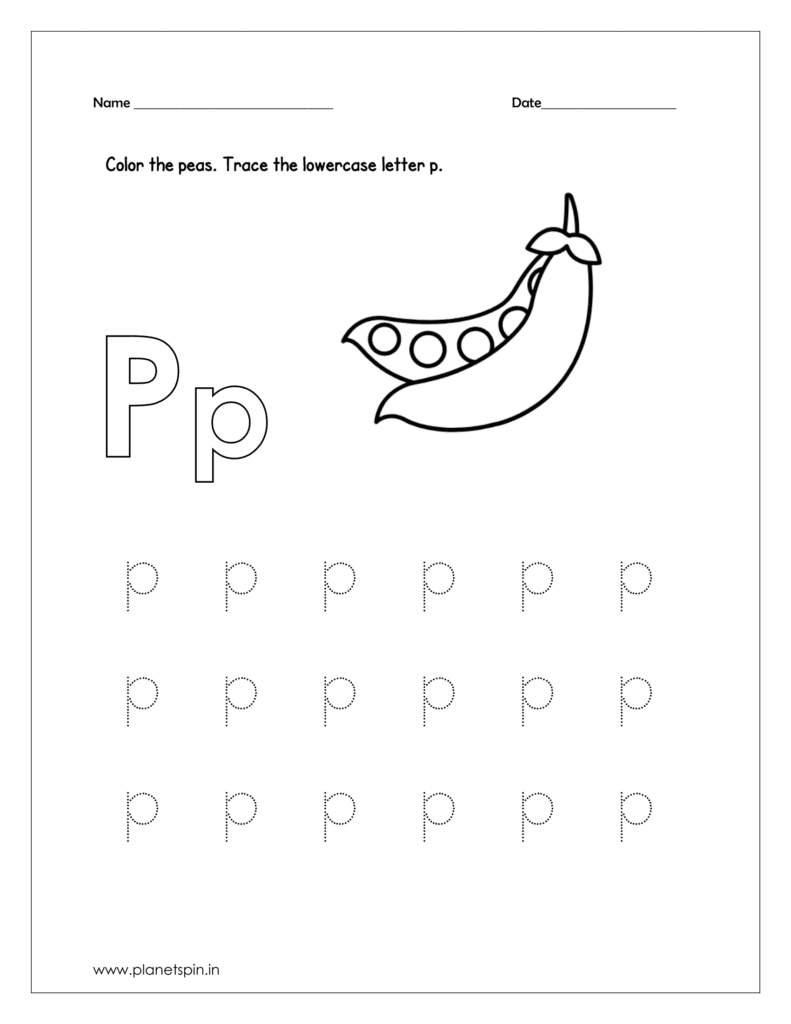 Color the peas 