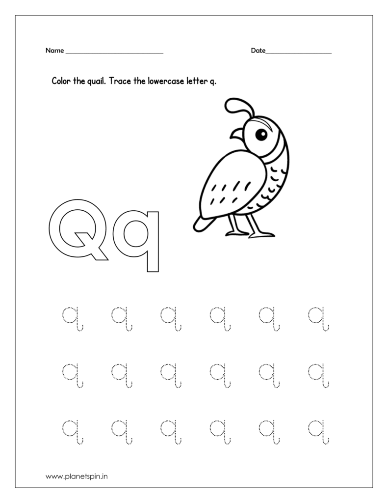 letter q worksheet free