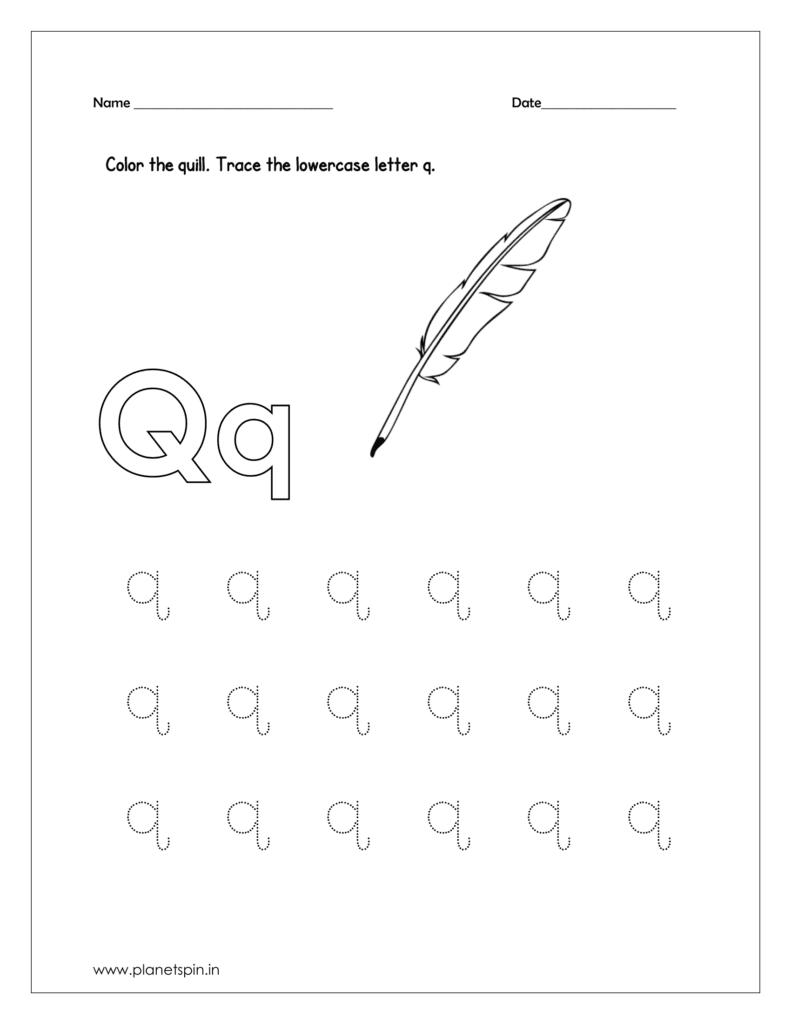 Color the quill 