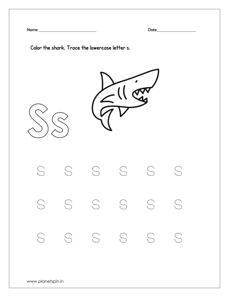 Color the shark 