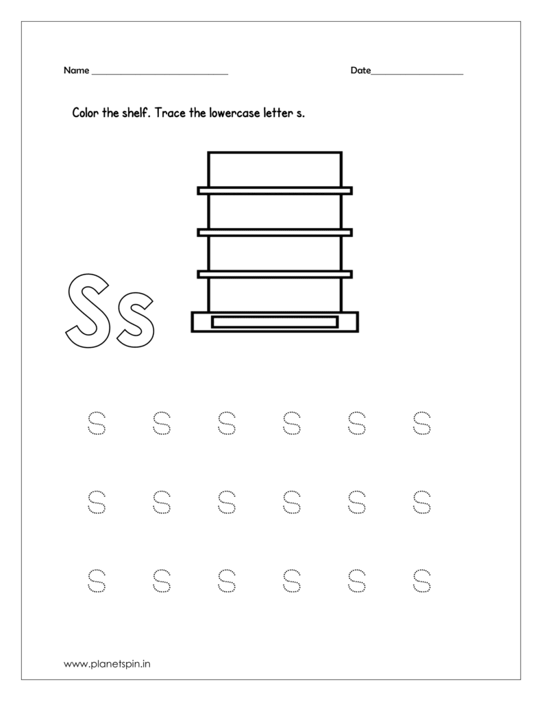 Color the shelf 