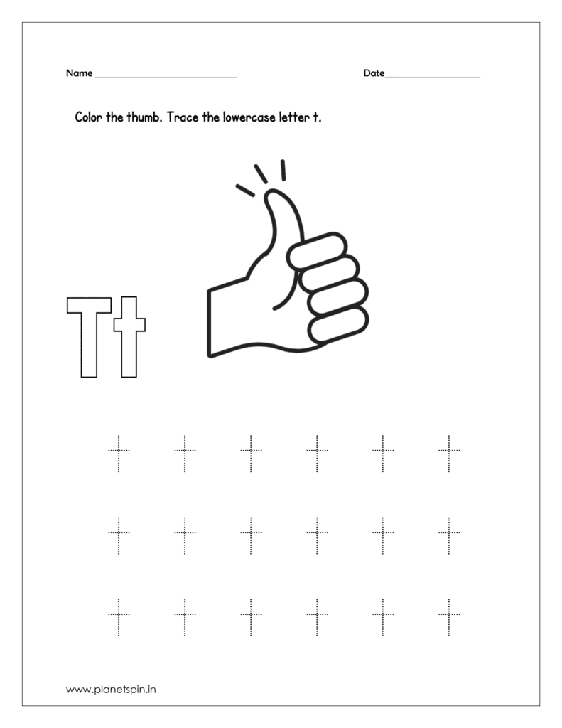 Color the thumb 