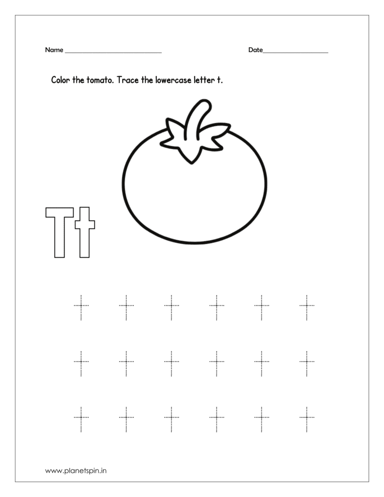 Color the tomato 