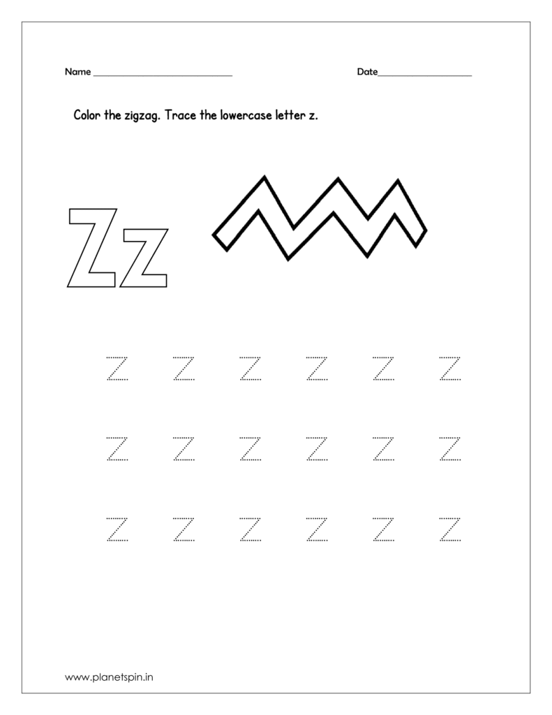 Color the zigzag 