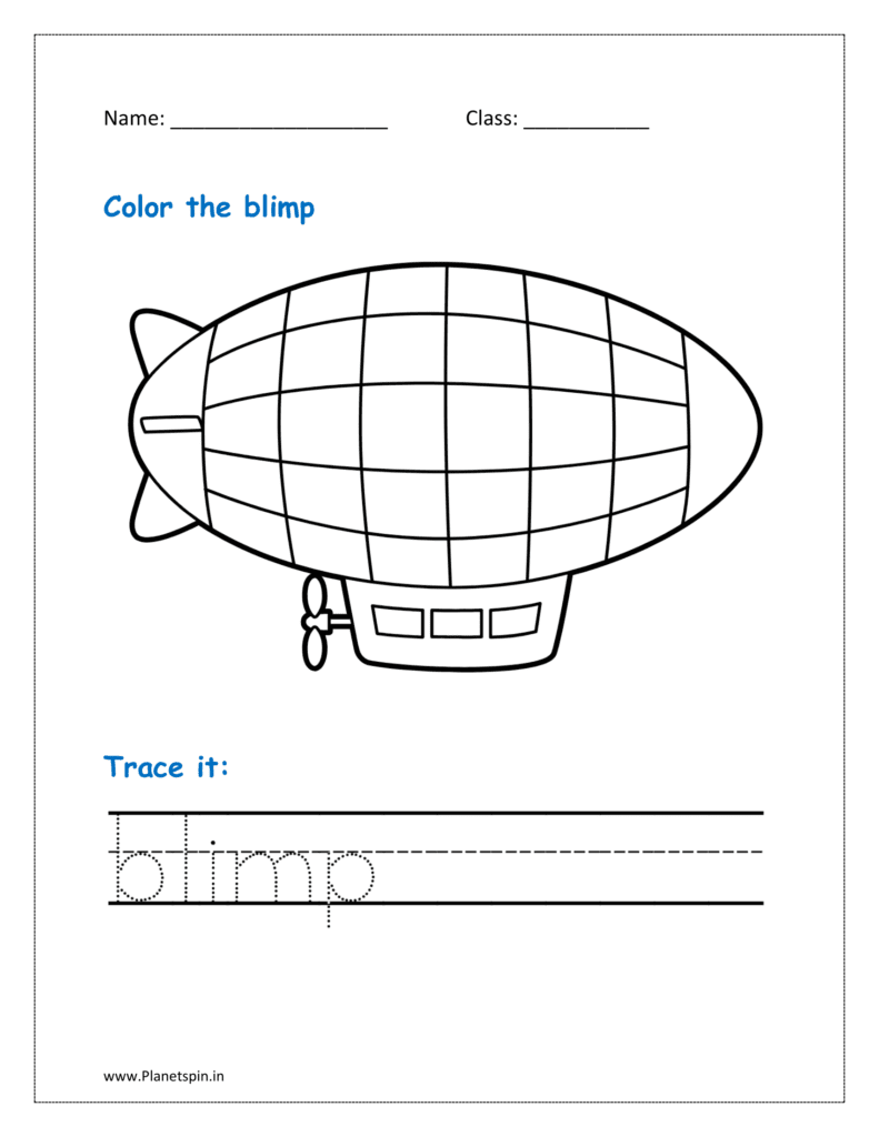 Blimp is a kind of non-rigid airship that has an extended, cigar-shaped body that is filled with heated air or helium, or any other gas lighter than air.