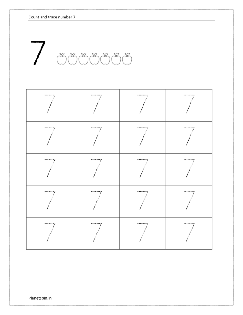 Preschool number tracing worksheets | Tracing and writing numbers