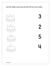 Number activity worksheets for preschoolers | Recap of numbers