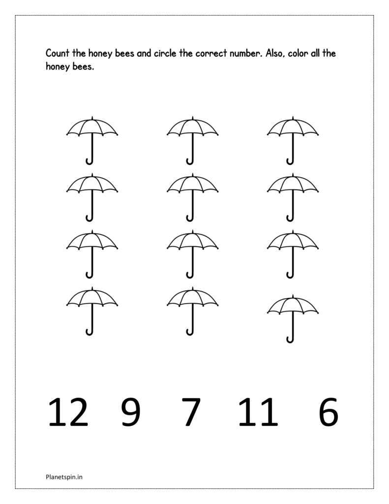 Count and circle the number