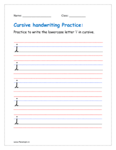 cursive of i