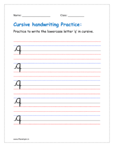 cursive of q