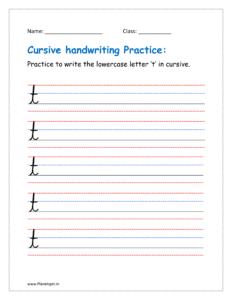 cursive t