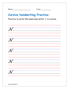 cursive v