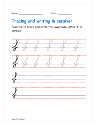 Cursive writing f