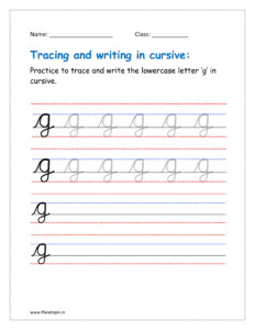 trace and write g