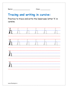 cursive of h