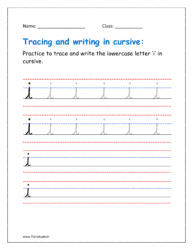 cursive of i