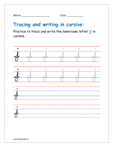 cursive for j