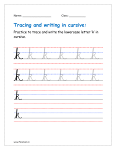 k practice writing