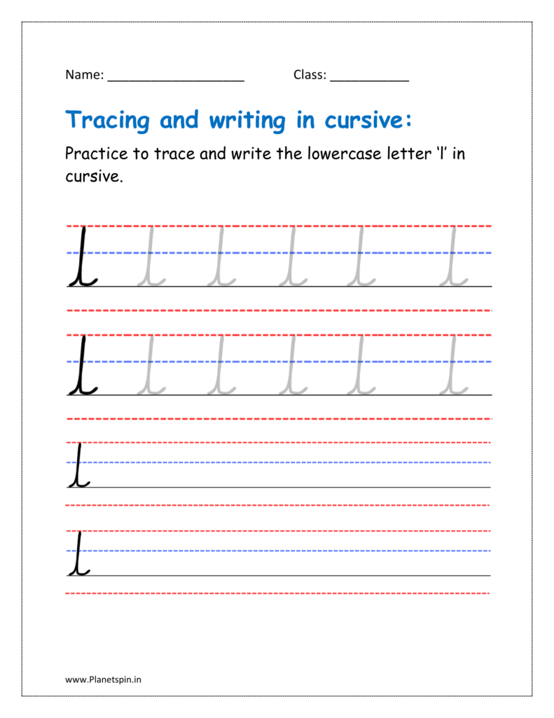 cursive l