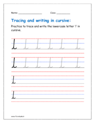 cursive l