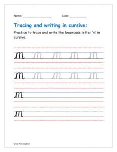 cursive m