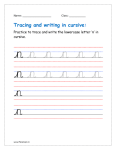 cursive n