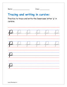 cursive p