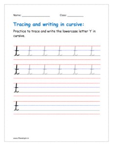 cursive t