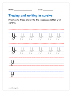 cursive y