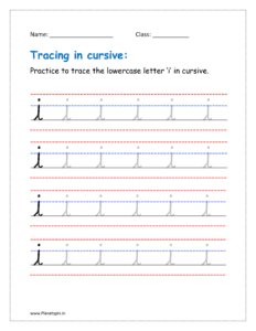 cursive of i