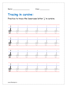 cursive for j