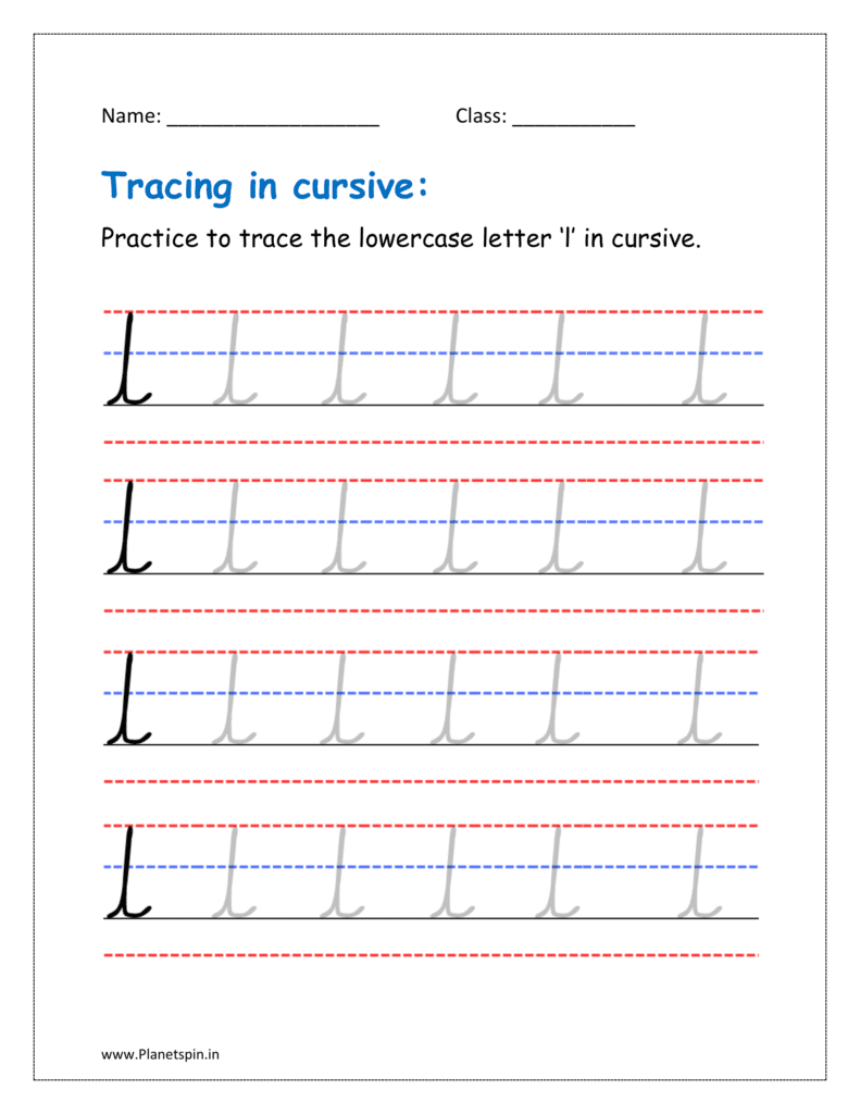 cursive l