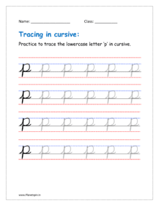 cursive p