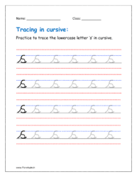 cursive s