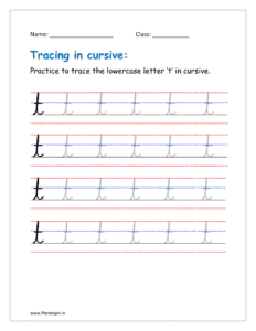 cursive t