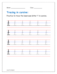 cursive t