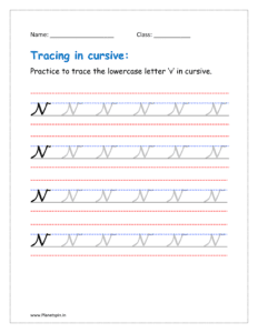 cursive v