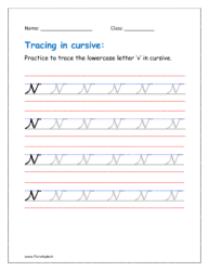 cursive v