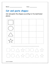 Cut and paste the shape according to the mentioned places.