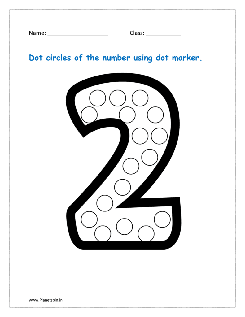 do a dot number printables