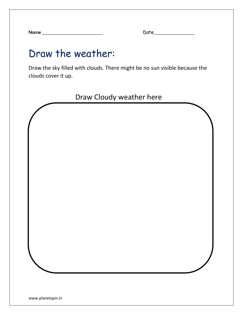 Draw Cloudy weather